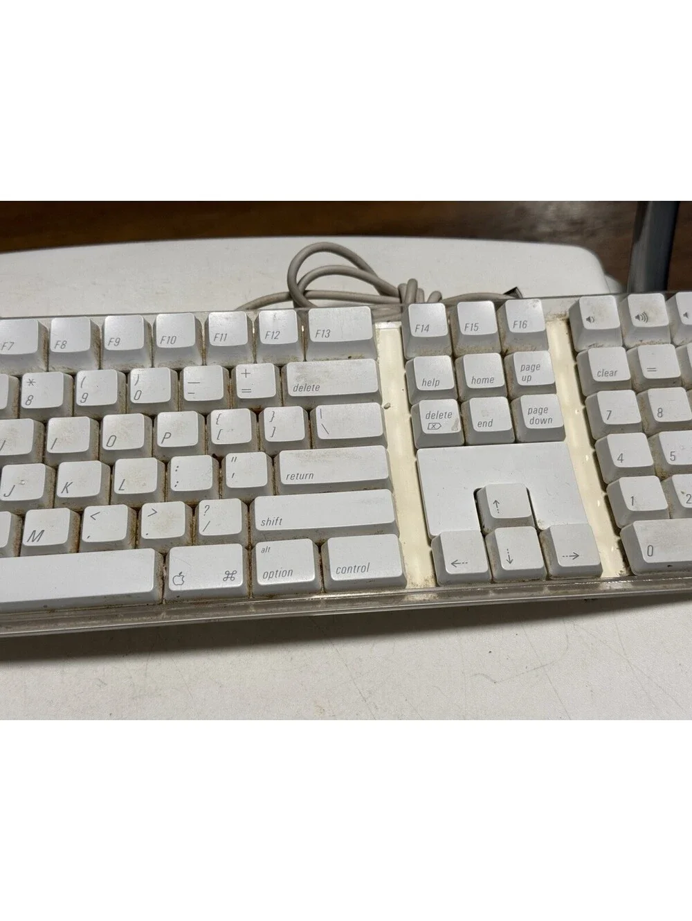 Genuine Apple Mac A1048 White Wired Full Size Keyboard English ( Asis) Read